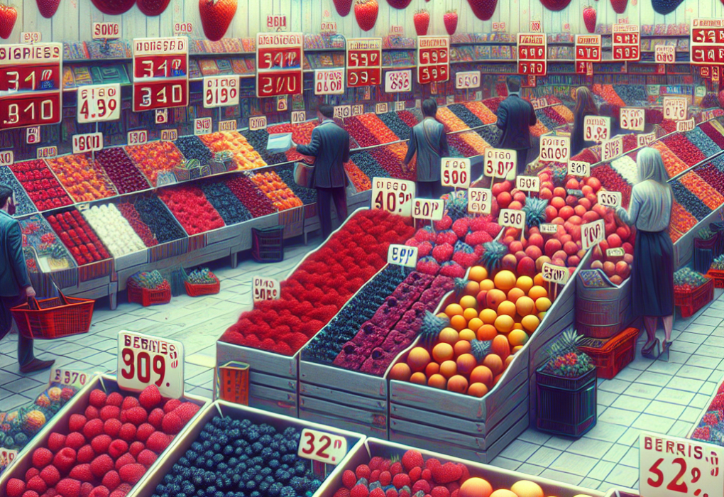 Les fluctuations des prix des baies et fruits rouges en Europe.