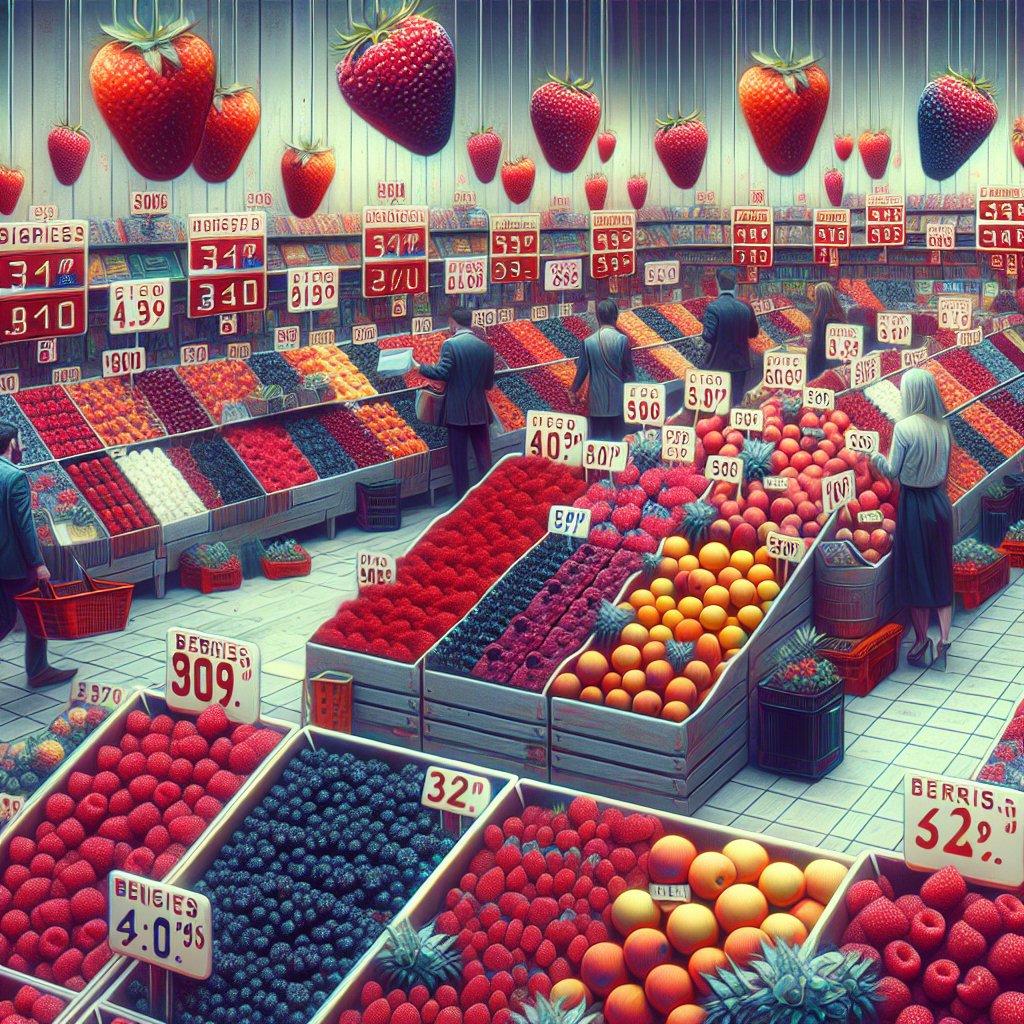 Les fluctuations des prix des baies et fruits rouges en Europe.