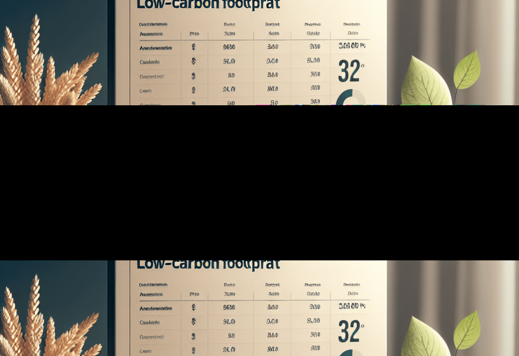 Analyse des prix des produits issus de l’agriculture à faible empreinte carbone.
