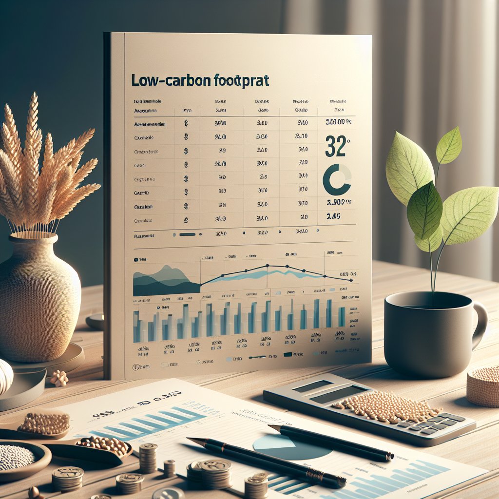 Analyse des prix des produits issus de l’agriculture à faible empreinte carbone.